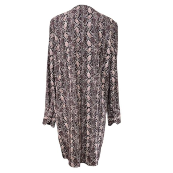 Equipment Bonnie Tawny Port Snake Print Dress NWOT - Picture 4 of 10